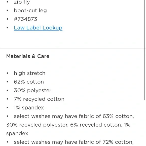 Old Navy Wow bootcut, 8 short - Picture 2 of 8